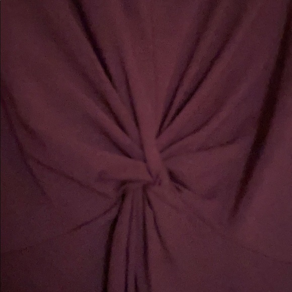 Ann Taylor Twist Elbow Sleeve Top Rosy Plum - Picture 4 of 6
